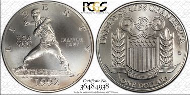 1992-D $1 Olympic MS69