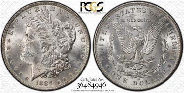 1884-O $1 MS63