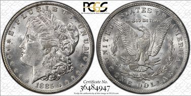 1885-O $1 MS62