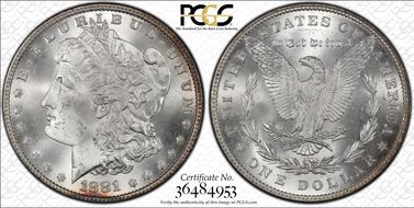 1881 $1 MS65
