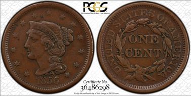 1856 1C Slanted 5 XF40BN