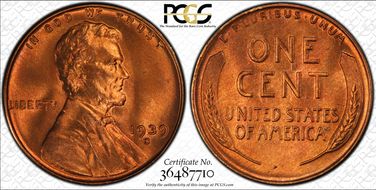 1939-S 1C MS67RD