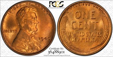 1940 1C MS66RD