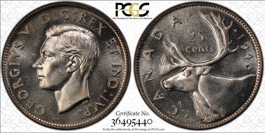 1946 25C MS66