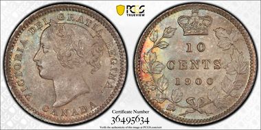 1900 10C Wide Date Wide 1 MS66