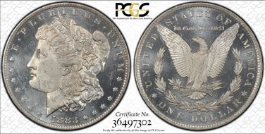 1883-O $1 MS64DMPL