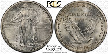 1917 25C Type 1 MS66+ FH