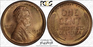 1909-S VDB 1C MS66RD