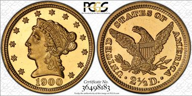 1900 $2.50 PR64CAM