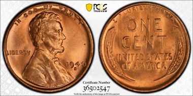 1940-S 1C MS66RD