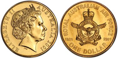 2001 $1 Air Force MS65