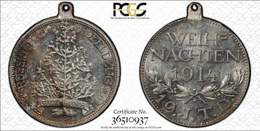 1914 Medal  Zetzmann-5003 Ag Christmas - Russia campaign N1