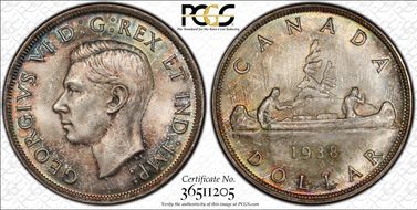 1938 S$1 MS65