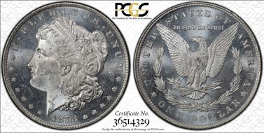 1878 7TF $1 Reverse of 1879 MS63PL