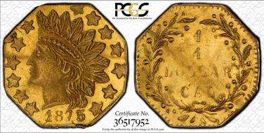 1875 25C BG-797 MS62