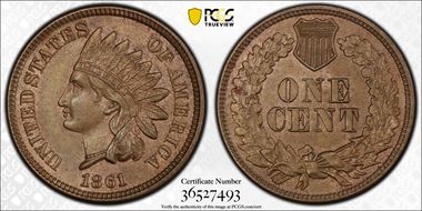 1861 1C RPD FS-301 S-1 AU58