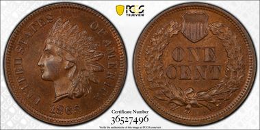 1865 1C RPD FS-1302 S-4 MS63BN