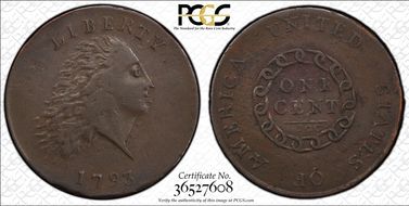 1793 1C Chain, America VF30BN