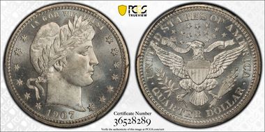 1907 25C MS65