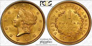 1851 G$1 MS62