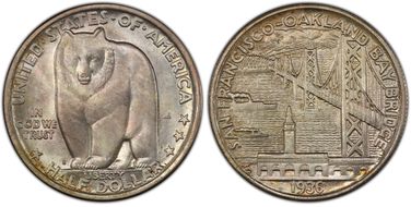 1936-S 50C Bay Bridge MS67+