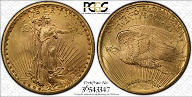 1911 $20 MS66+