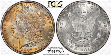 1887 $1 MS64