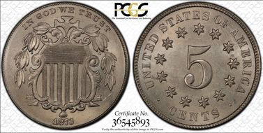 1873 5C Open 3 MS65+