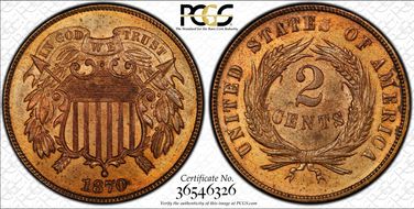 1870 2C MS65RD