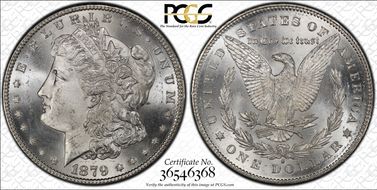 1879-S $1 VAM 9, Rev. of 1878 MS65