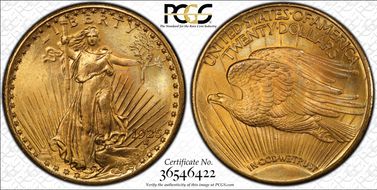1925 $20 MS66+