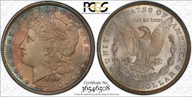 1878 7TF $1 Reverse of 1879 MS66