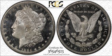 1884-CC $1 MS66+ DMPL