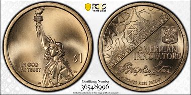 2018-D $1 American Innovation Series  Position A - Washington-Signed 1st Patent FS MS67