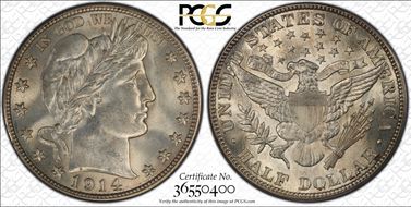 1914 50C MS65