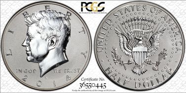 2014-W 50C Reverse Proof 50th Anniversary Set PR69