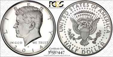 2014-P 50C Silver 50th Anniversary Set PR69DCAM