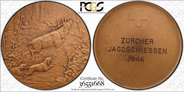 1946 Medal (Zurich) R-1889A Matte SP65