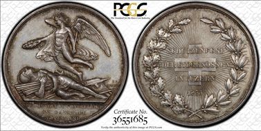 1853 Medal R-864a Ag SP58