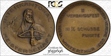 1920 Medal Winterthur R-1811Aa Matte SP64