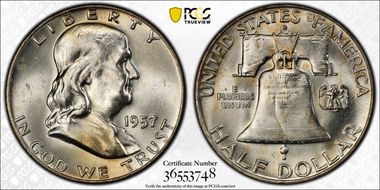 1957-D/D 50C RPM, FS-501 MS65FBL