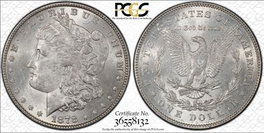 1878 7/8TF $1 Weak MS63