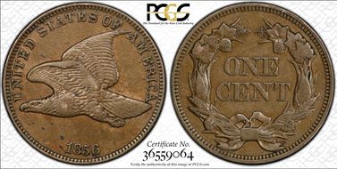 1856 1C Flying Eagle N1