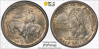 1925 50C Stone Mountain MS63