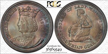 1893 25C Isabella MS67