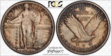 1917 25C Type 2 MS65FH