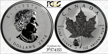 2016 $5 ML Panda Privy SP69