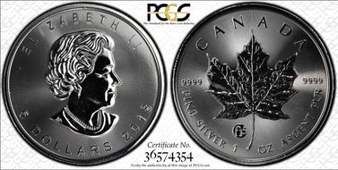 2018 $5 ML Fabulous 15 Ag SP67