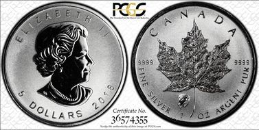 2018 $5 ML Bison Privy SP68