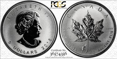 2018 $5 ML Antelope Privy SP68